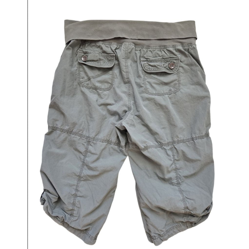 Women's Calvin Klein Maternity Cargo Shorts L Khaki - Picture 2 of 4